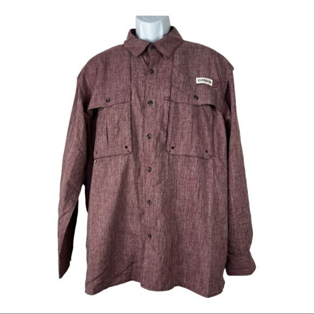 NWT Magellan Outdoor Men Fishing Shirt Coke Sz Large